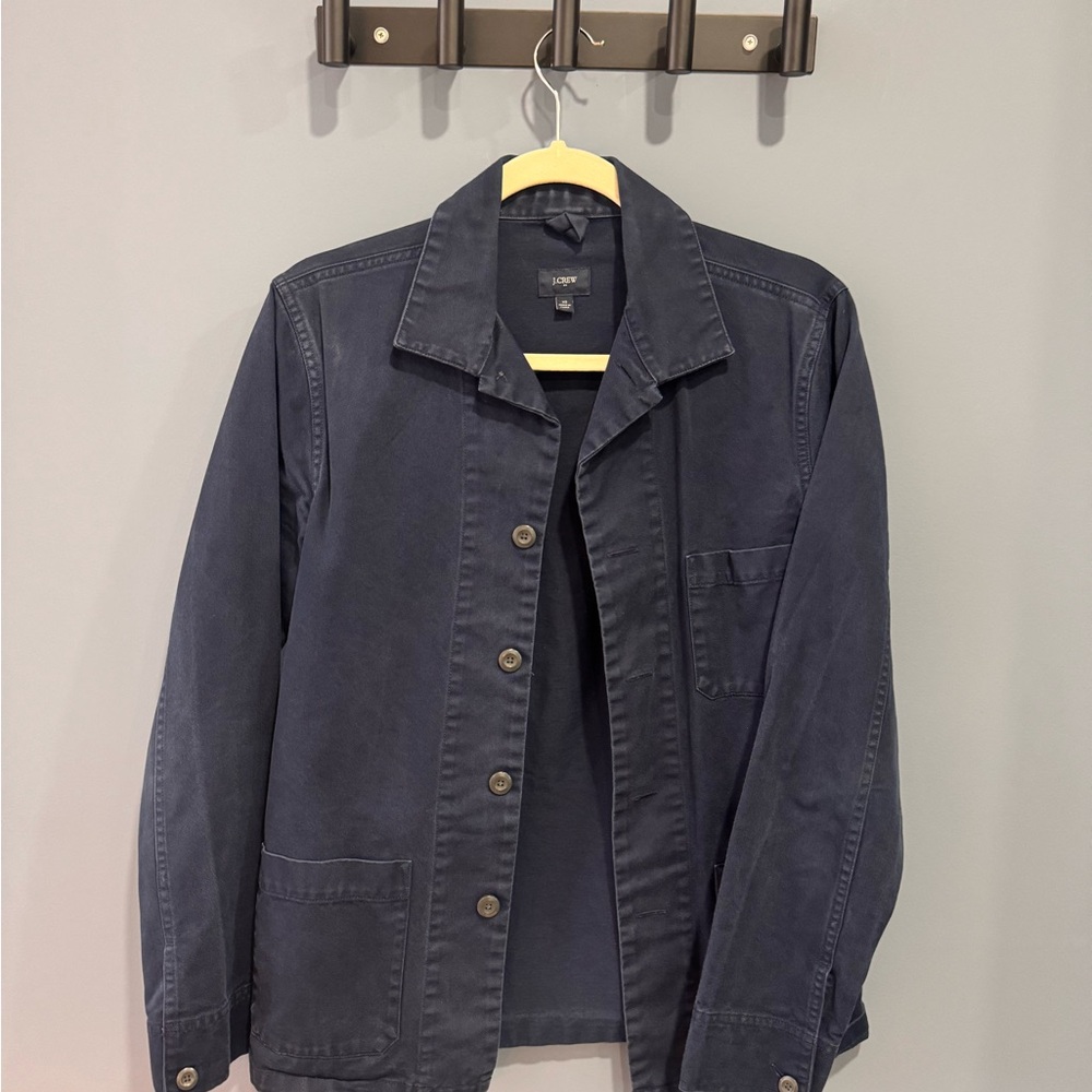 J. Crew Dark Blue Collared Jacket